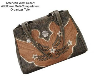 American West Desert Wildflower Multi-Compartment Organizer Tote