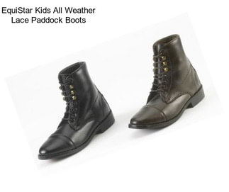 EquiStar Kids All Weather Lace Paddock Boots