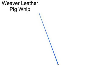 Weaver Leather Pig Whip