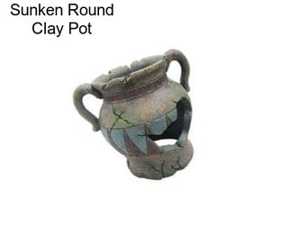 Sunken Round Clay Pot