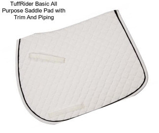 TuffRider Basic All Purpose Saddle Pad with Trim And Piping