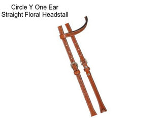 Circle Y One Ear Straight Floral Headstall