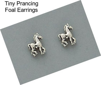 Tiny Prancing Foal Earrings