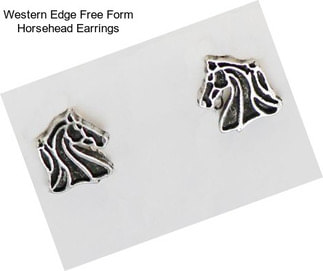 Western Edge Free Form Horsehead Earrings