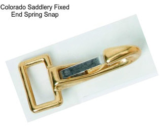 Colorado Saddlery Fixed End Spring Snap