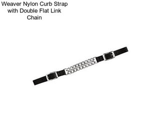 Weaver Nylon Curb Strap with Double Flat Link Chain