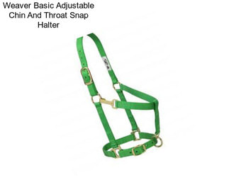 Weaver Basic Adjustable Chin And Throat Snap Halter