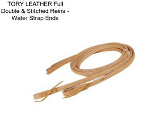 TORY LEATHER Full Double & Stitched Reins - Water Strap Ends