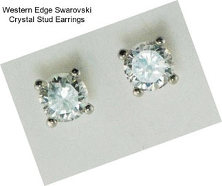 Western Edge Swarovski Crystal Stud Earrings