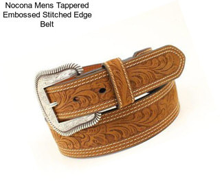 Nocona Mens Tappered Embossed Stitched Edge Belt