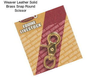 Weaver Leather Solid Brass Snap Round Scissor