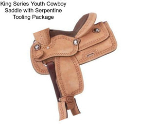 King Series Youth Cowboy Saddle with Serpentine Tooling Package