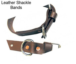 Leather Shackle Bands