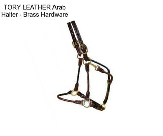 TORY LEATHER Arab Halter - Brass Hardware