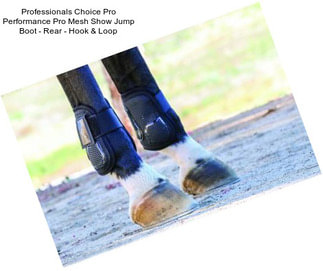 Professionals Choice Pro Performance Pro Mesh Show Jump Boot - Rear - Hook & Loop