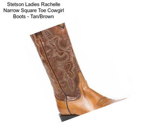 Stetson Ladies Rachelle Narrow Square Toe Cowgirl Boots - Tan/Brown