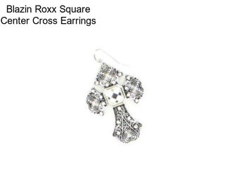 Blazin Roxx Square Center Cross Earrings