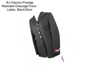 RJ Classics Prestige Washable Dressage Frock - Ladies, Black/Silver
