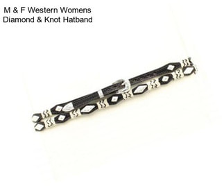M & F Western Womens Diamond & Knot Hatband