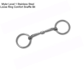 Myler Level 1 Stainless Steel Loose Ring Comfort Snaffle Bit