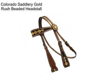 Colorado Saddlery Gold Rush Beaded Headstall