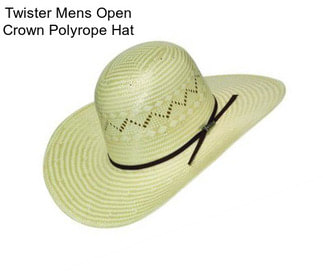 Twister Mens Open Crown Polyrope Hat