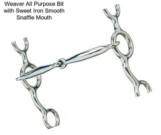Weaver All Purpose Bit with Sweet Iron Smooth Snaffle Mouth