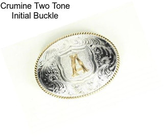 Crumine Two Tone Initial Buckle