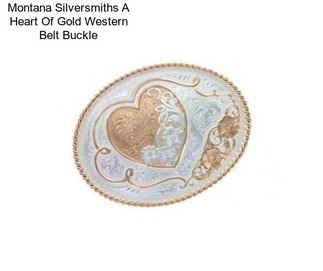 Montana Silversmiths A Heart Of Gold Western Belt Buckle