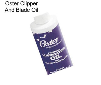 Oster Clipper And Blade Oil