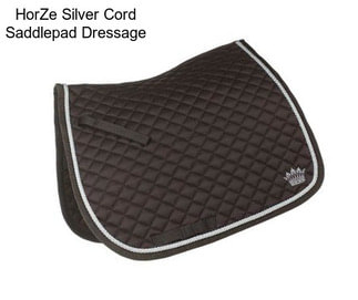 HorZe Silver Cord Saddlepad Dressage