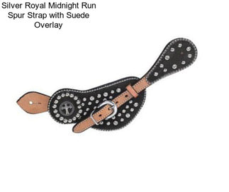 Silver Royal Midnight Run Spur Strap with Suede Overlay