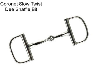 Coronet Slow Twist Dee Snaffle Bit