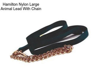 Hamilton Nylon Large Animal Lead With Chain