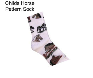 Childs Horse Pattern Sock