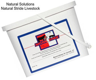 Natural Solutions Natural Stride Livestock