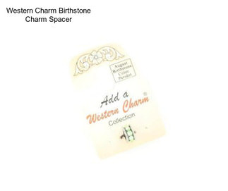 Western Charm Birthstone Charm Spacer