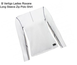 B Vertigo Ladies Roxane Long Sleeve Zip Polo Shirt