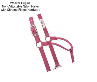 Weaver Original Non-Adjustable Nylon Halter with Chrome Plated Hardware