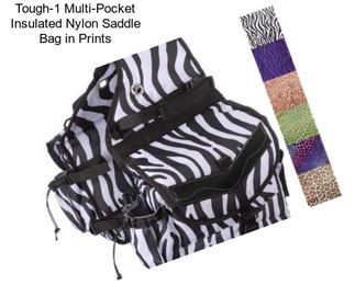 Tough-1 Multi-Pocket Insulated Nylon Saddle Bag in Prints
