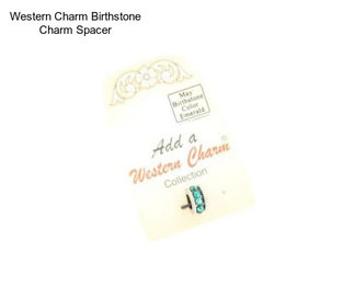 Western Charm Birthstone Charm Spacer