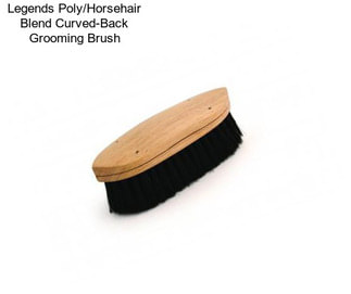 Legends Poly/Horsehair Blend Curved-Back Grooming Brush