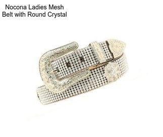 Nocona Ladies Mesh Belt with Round Crystal