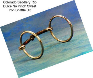 Colorado Saddlery Rio Dulce No Pinch Sweet Iron Snaffle Bit