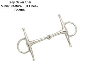 Kelly Silver Star Miniatureature Full Cheek Snaffle