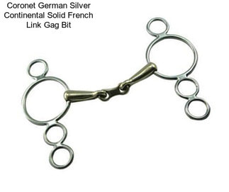 Coronet German Silver Continental Solid French Link Gag Bit