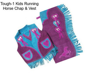 Tough-1 Kids Running Horse Chap & Vest