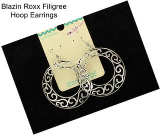 Blazin Roxx Filigree Hoop Earrings