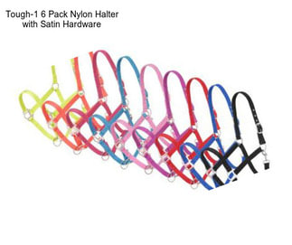 Tough-1 6 Pack Nylon Halter with Satin Hardware