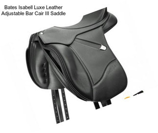 Bates Isabell Luxe Leather Adjustable Bar Cair III Saddle